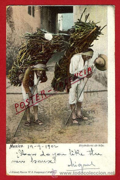 Postales: POSTAL, MEXICO, VENDEDORES DE LE&Ntilde;A, P93809