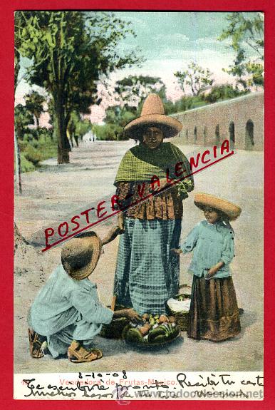 Postales: POSTAL, MEXICO, VENDEDORA DE FRUTAS, P93814