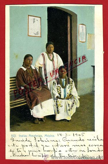 Postales: POSTAL, MEXICO, INDIAS AMATECAS, P93815