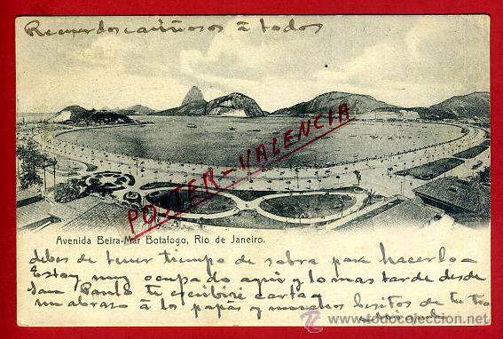 Postales: POSTAL, RIO DE JANEIRO, BRASIL, AVENIDA BEIRA, MAR BOTAFOGO, P93857