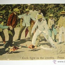 Postales: POSTAL. PELEA DE GALLOS - COCK FIGHT IN THE COUNTRY. REPÚBLICA DE CUBA. 1910.. Lote 45526735