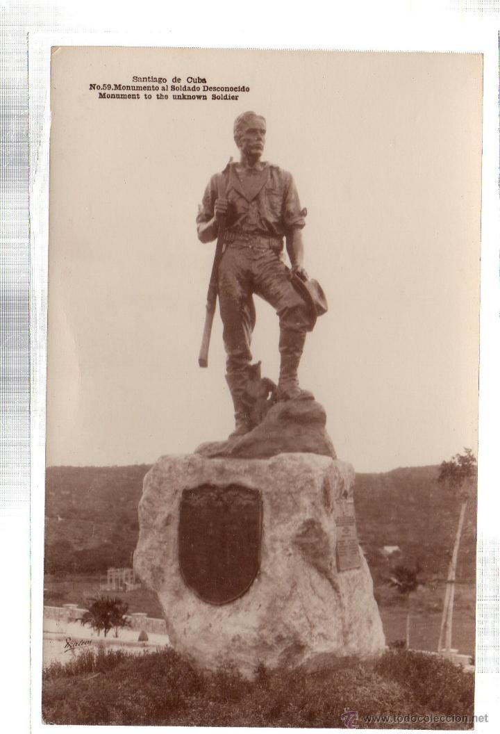 Postkarten: TARJETA POSTAL CUBA. SANTIAGO DE CUBA. MONUMENTO AL SOLDADO DESCONOCIDO. N&ordm; 59.