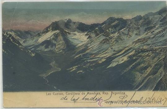 Cartes Postales: POSTAL DE ARGENTINA. LAS CUEVAS. CORDILLERA DE MENDOZA   P-AMER-052