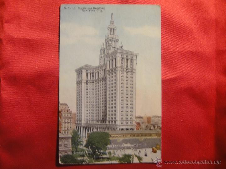Postales: POSTAL ANTIGUA - NUEVA YORK - EDIFICIO MUNICIPAL - Foto 1