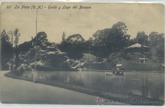 Cartes Postales: POSTAL DE ARGENTINA. LA PLATA. GRUTA Y LAGO DEL BOSQUE N&ordm; 22   P-AMER-083