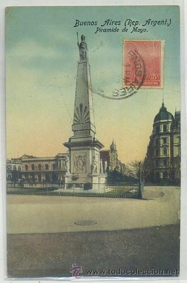 Postkarten: POSTAL DE ARGENTINA. BUENOS AIRES. PIRAMIDE DE MAYO   P-AMER-101