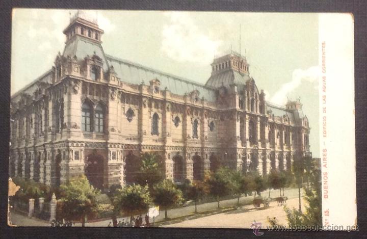 Postales: POSTAL BUENOS AIRES. EDIFICIO DE LAS AGUAS CORRIENTES. - Foto 1