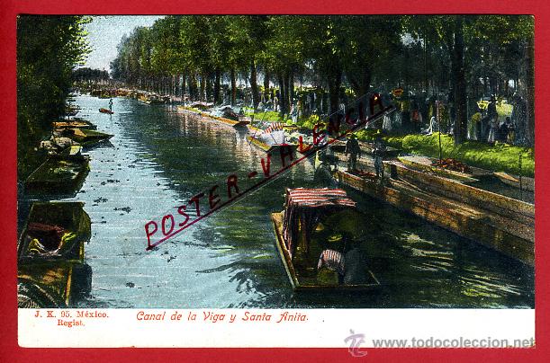 Postales: POSTAL MEXICO, CANAL DE LA VIGA Y SANTA ANITA, P96881