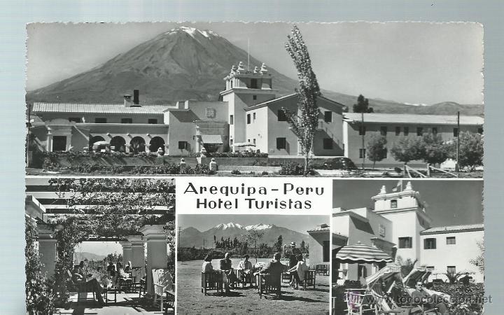 Postkarten: 5 POSTALES FOTOGRAFICAS DE PERU -MACHUPICCHU  Y HOTEL TURISTAS - FOTOS DE SWISS - SIN CIRCULAR