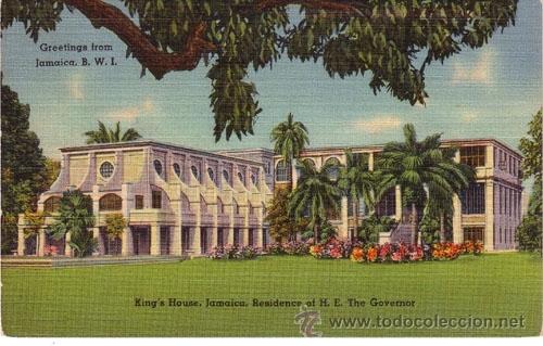Postcards: N&ordm; 6455 POSTAL KING&acute;S HOUSE JAMAICA RESIDENCE OF H. E. THE GOVERNOR
