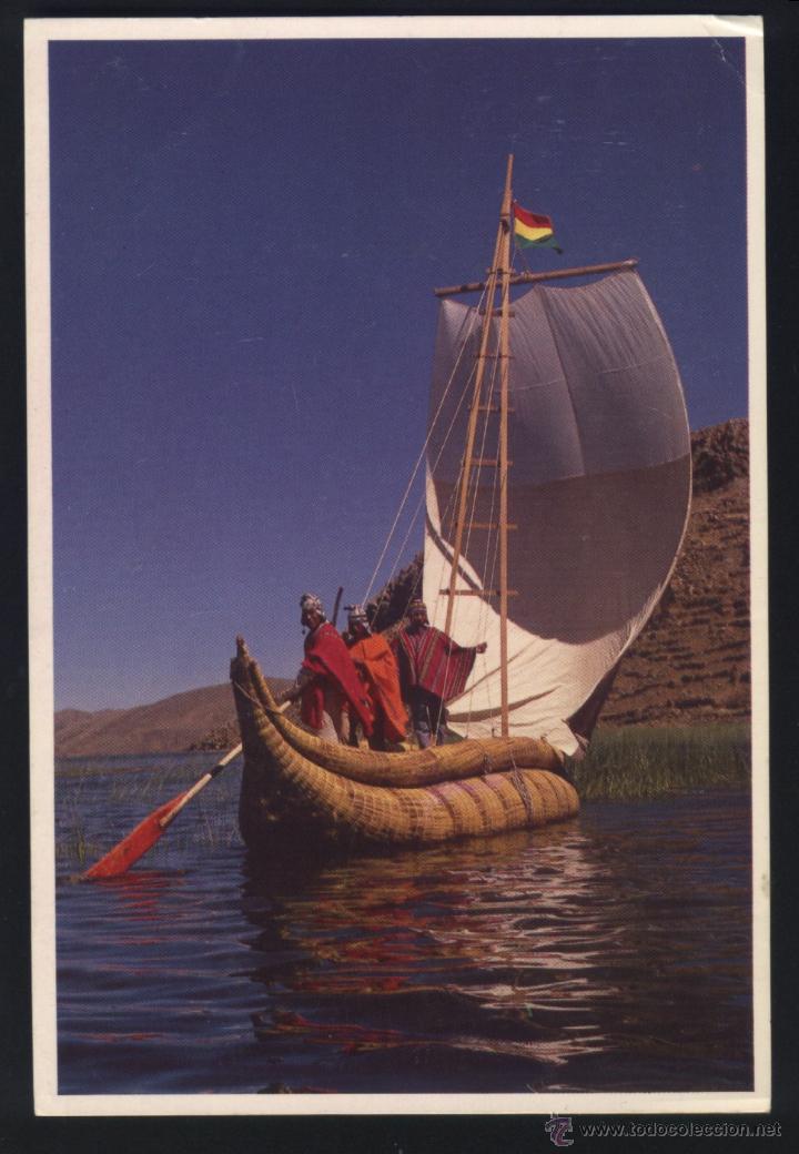 Postais: A-1202- BOLIVIA. LAGO TITICACA. EMBARCACION NATIVA AYMARA