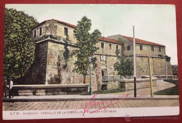 Postais: CUBA. HABANA. CASTILLO DE LA FUERZA. REVERSO SIN DIVIDIR.