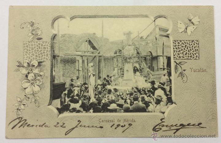 Postales: CARNAVAL DE M&Eacute;RIDA. REVERSO SIN DIVIDIR. YUCATAN. - Foto 1