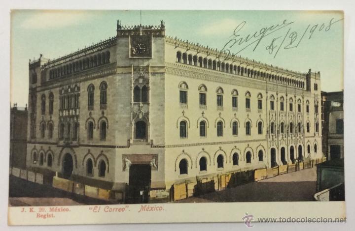 Postais: EL CORREO. M&Eacute;XICO. J. K. 20. REVERSO SIN DIVIDIR.