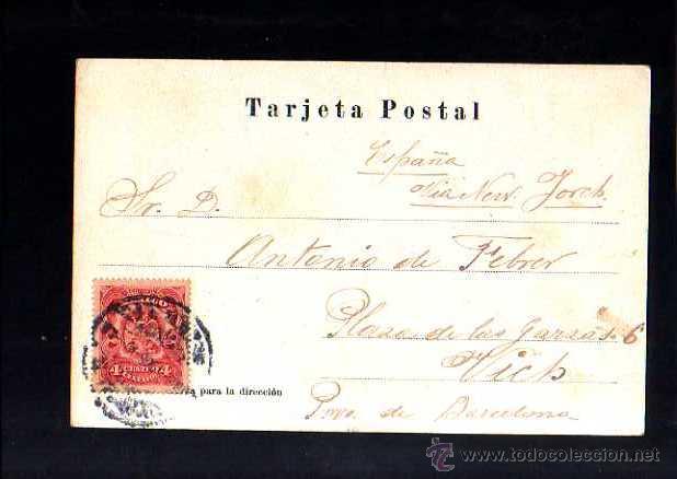 Postales: Palacio Municipal de Progreso . Yucat&aacute;n - M&eacute;xico. Circulada 1906. - Foto 2