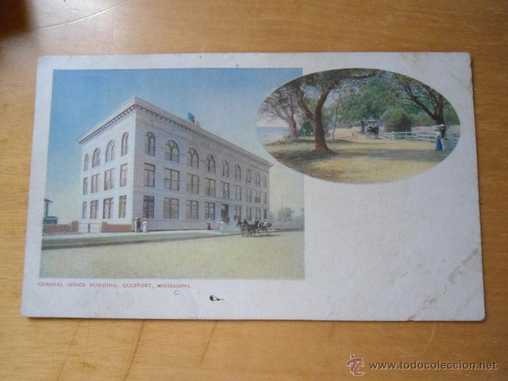 Postales: ANTIGUA POSTAL EDIFICIO OFICINA GENERAL - GENERAL OFFICE BUILDING - GULFPORT - MISSISSIPPI
