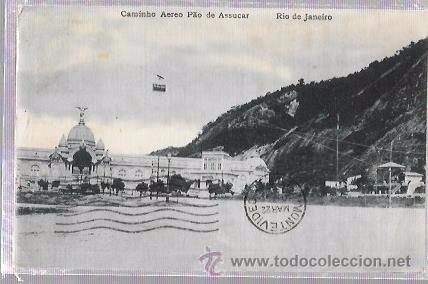 Postais: TARJETA POSTAL DE BRASIL. CAMINHO AEREO PAO DE ASSUCAR. R&Iacute;O DE JANEIRO.