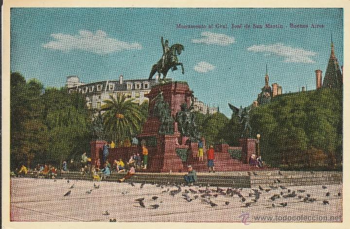 Postkarten: N&ordm; 24349 POSTAL ARGENTINA GENERAL JOSE SAN MARTIN MONUMENTO BUENOS AIRES