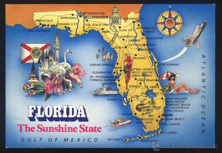 Postales: A-2648- ESTADOS UNIDOS. USA. FLORIDA. THE SUNSHINE STATE