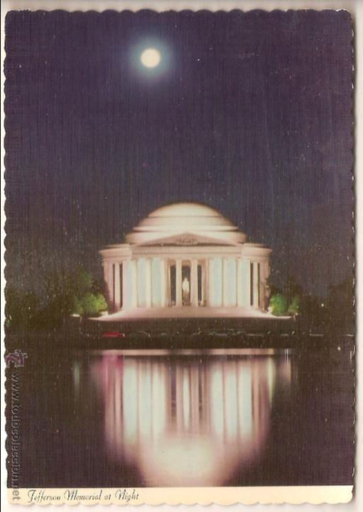 Postales: WASHINGTON (US), EDIFICIO JEFFERSON MEMORIAL - DEXTER PRESS N&ordm; 44735C - CIRCULADA - Foto 1