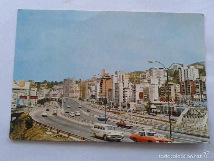 Cartes Postales: POSTAL -- AUTOPISTA FRANCISCO FAJARDO - CARACAS -- VENEZUELA -- CIRCULADA A&Ntilde;O 1975 --