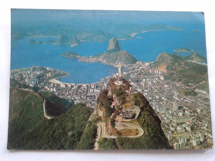 Cartes Postales: POSTAL -- BRASIL - RIO DE JANEIRO - VISTA AEREA DO CORCOVADO -- SIN USO --