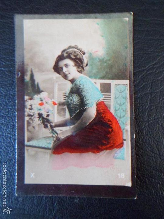Postais: Antigua postal de Cuba SIN DIVIDIR DE MUJER - Finales XIX - Sin circular - 4* 6 CM - RARA