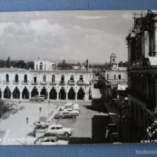 Postales: POSTAL DE COLIMA - MEXICO - PALACIO Y CONSTITUCION - GUILLERMO SAUCEDO (AÑOS 60 APROX). Lote 58610327