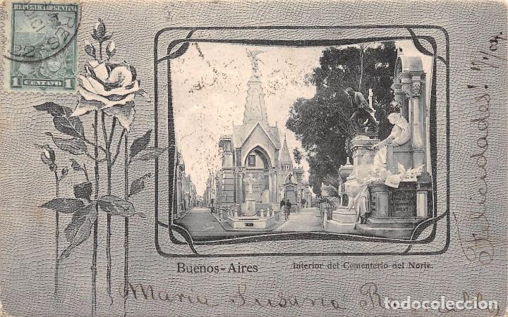 Postales: BUENOS AIRES.- INTERIOR DEL CEMENTERIO DEL NORTE - Foto 1