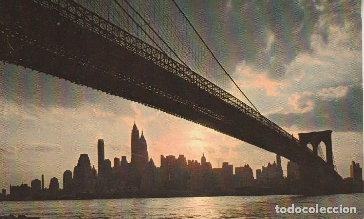 Cartoline: N&ordm; 1060 POSTAL BROOKLYN BRIDGE AND MANHATTAN ISLAND ESTADOS UNIDOS