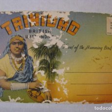 Postales: BLOC ÁLBUM ACORDEÓN DE IMÁGENES DE TRINIDAD & TOBAGO. IMPRESO EN EE.UU. AÑOS 40.