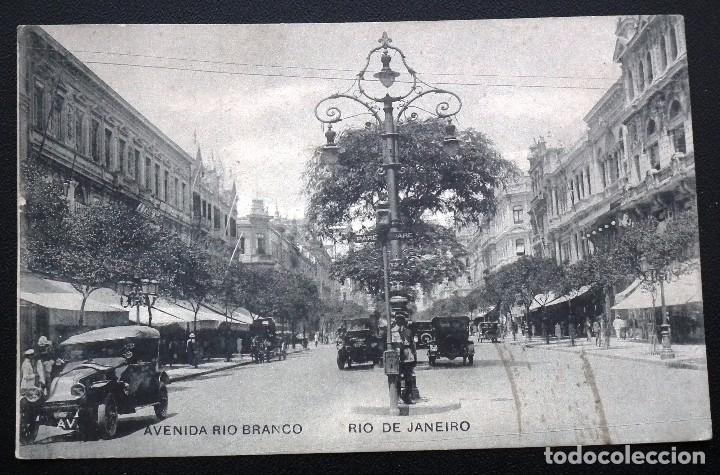 Postais: POSTAL DE R&Iacute;O DE JANEIRO (BRASIL) - LA AVENIDA R&Iacute;O BRANCO. A PRINCIPIOS DEL SIGLO XX