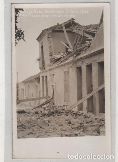 Postcards: Postal fotogr&aacute;fica Santiago de Cuba. Terremoto 1932. Derrumbe en San Pedro. Sin circular.