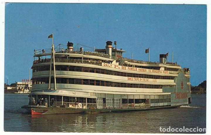 Postales: Postal del barco S. S. President de New Orleans, Estados Unidos. H. S. Crocker, Sin circular