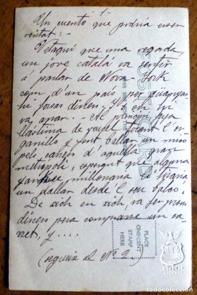 Postales: antigua postal Scherer new york - Foto 2