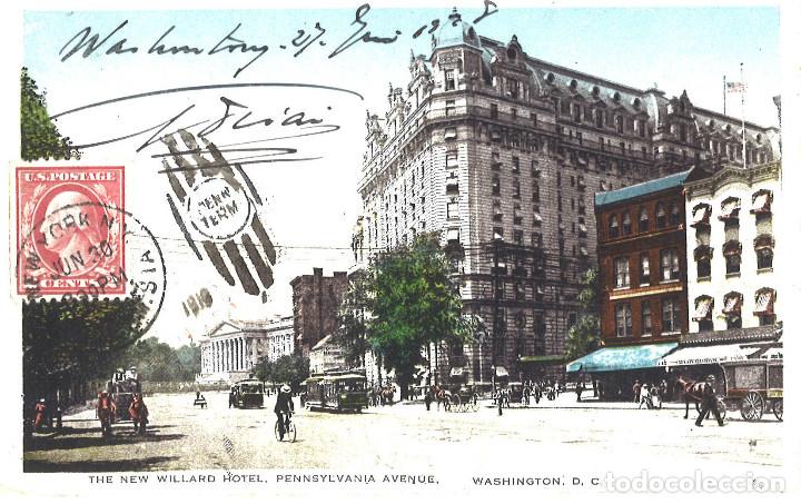 Postales: Washington DC. 1928. Dirigida a San Sebastian - Foto 1