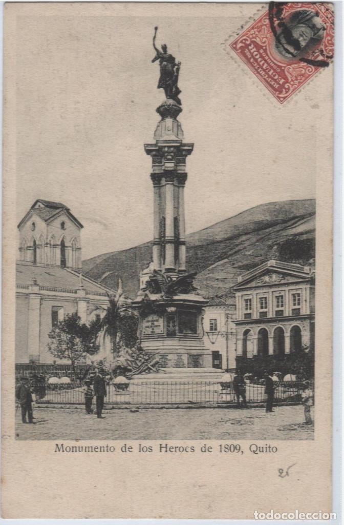 Postales: Ecuador.Quito.Monumento a los H&eacute;roes de 1809 - Foto 1