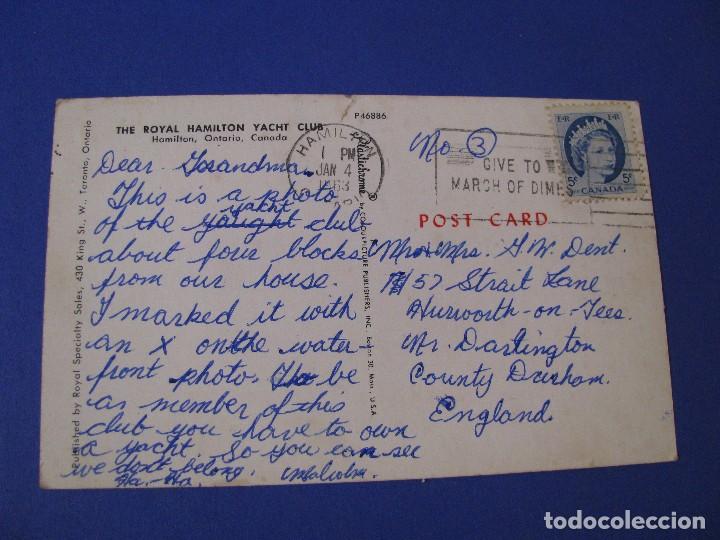 Postales: ANTIGUA POSTAL DE CANADA. HAMILTON. CIRCULADA. 1963. - Foto 2