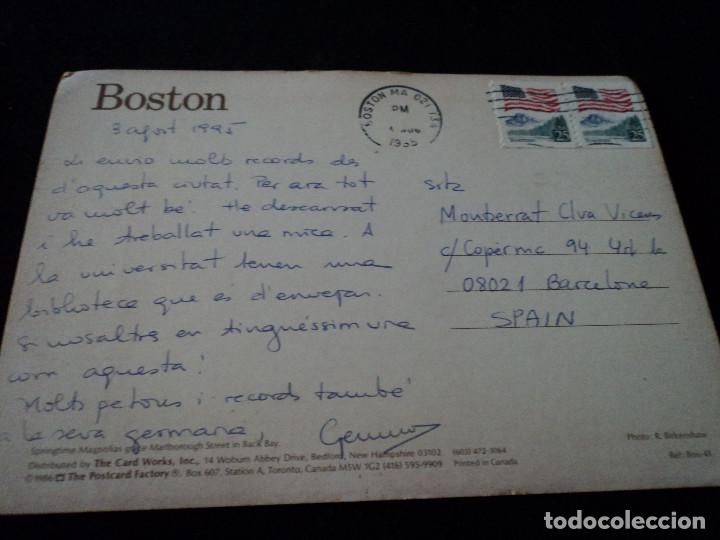 Postales: boston circulada 1995 - Foto 2