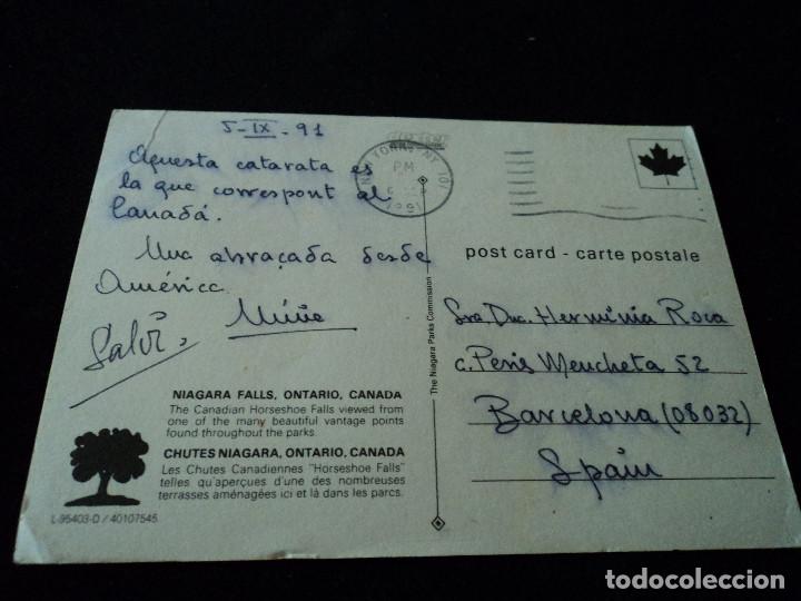 Postales: niagara falls ontario canada circulada 1991 - Foto 2