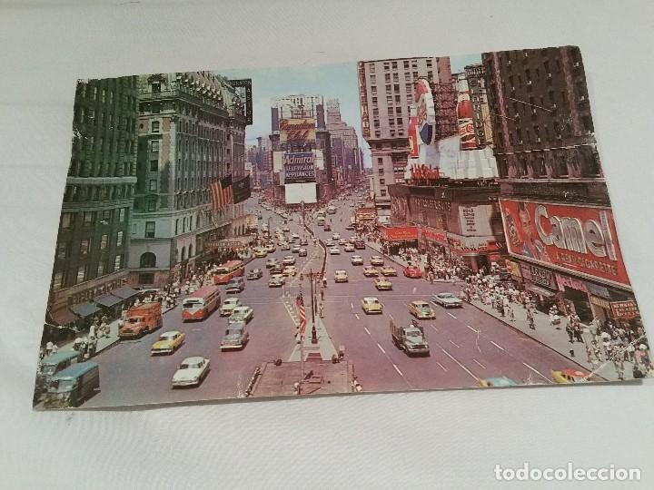 Postkarten: Postal tama&ntilde;o grande Nueva York 1961. Times Square