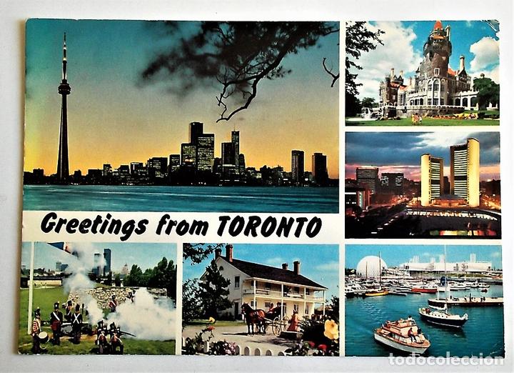 Postales: Toronto (Canad&aacute;). Varios aspectos. Usada con sellos. - Foto 1
