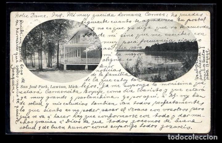 Postcards: U.S.A. - MI. Lawton. Oklahoma. *San Jos&eacute; Park* Circulada 1907.