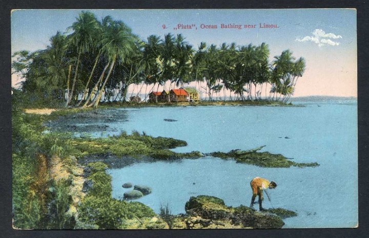 Postkarten: Costa Rica. Lim&oacute;n. *Piuta. Ocean Bathing near Limon* Ed. H. Wimmer n&ordm; 9. Nueva.