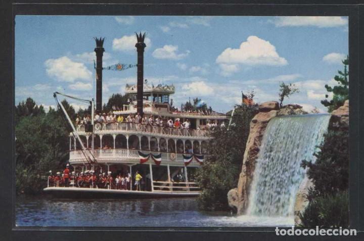 Postales: *Mark Twain...* Al dorso Frontierland. Nueva. - Foto 1