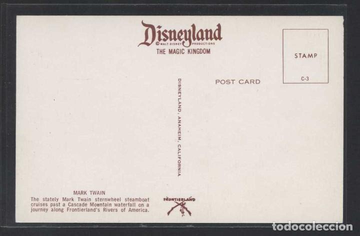 Postales: *Mark Twain...* Al dorso Frontierland. Nueva. - Foto 2