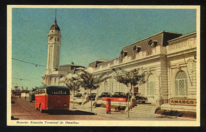 Postkarten: Argentina. Rosario. *Estaci&oacute;n Terminal de Omnibus* Nueva.