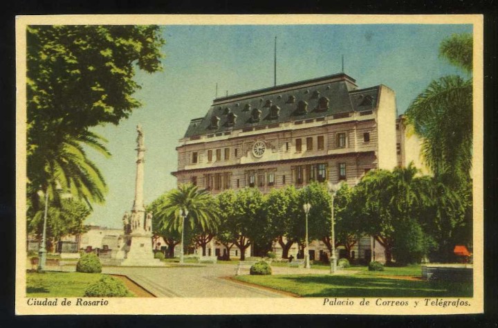 Postkarten: Argentina. Rosario. *Palacio de Correos y Tel&eacute;grafos* Ed. Vistas de Ciudades Argentinas n&ordm; 2. Nueva.