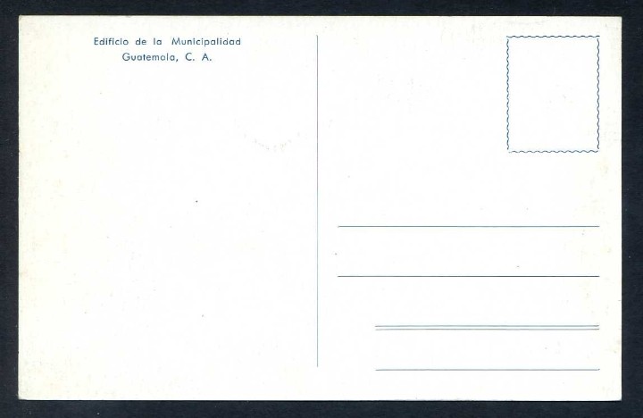 Postales: Guatemala. Guatemala C.A. *Edificio de la Municipalidad* Nueva. - Foto 2