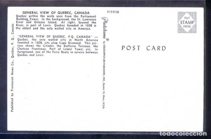 Postales: Canada. QC - Quebec. *General view..* Nueva. - Foto 2